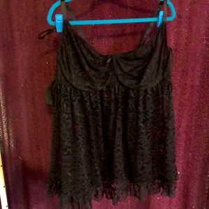 Adore me blaize plus black lace lingere